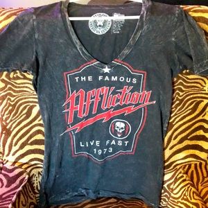 Women’s affliction shirt